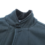 Polo Ralph Lauren 90s Emblem Embroidered Sweat Tailored Jacket Blazer XL Black Vintage-Processed Patch Velvet Collar