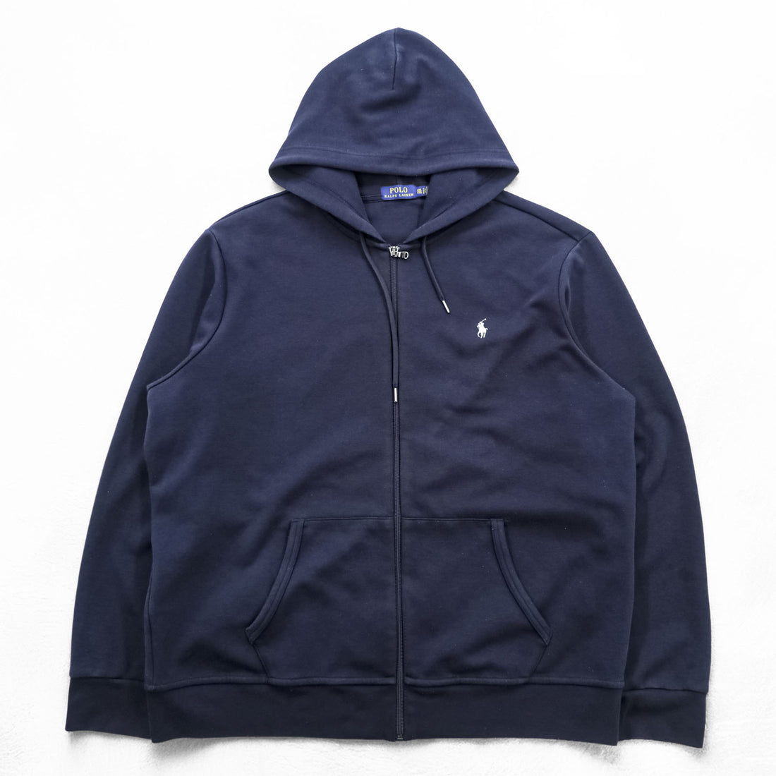 Polo Ralph Lauren Zip Hoodie XL Navy Front Pockets Small Pony Embroidered Logo