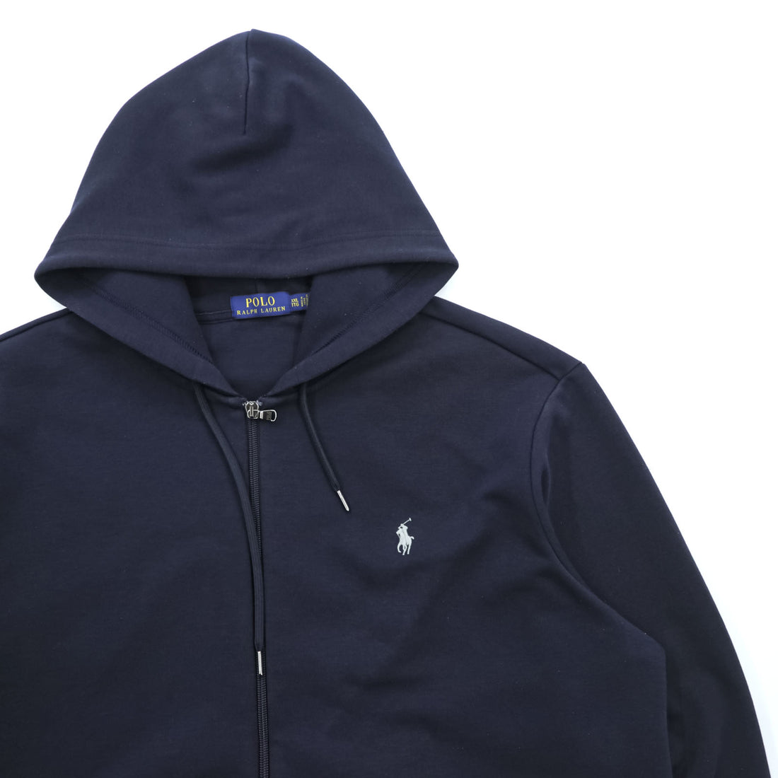 Polo Ralph Lauren ジップパーカー XL ネイビー フロントポケット スモールポニー 刺繍 ロゴ