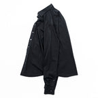 BURBERRY LONDON Stretch Dress Shirt S Black One Point Logo Embroidery Nova Check Switching Made in Turkey