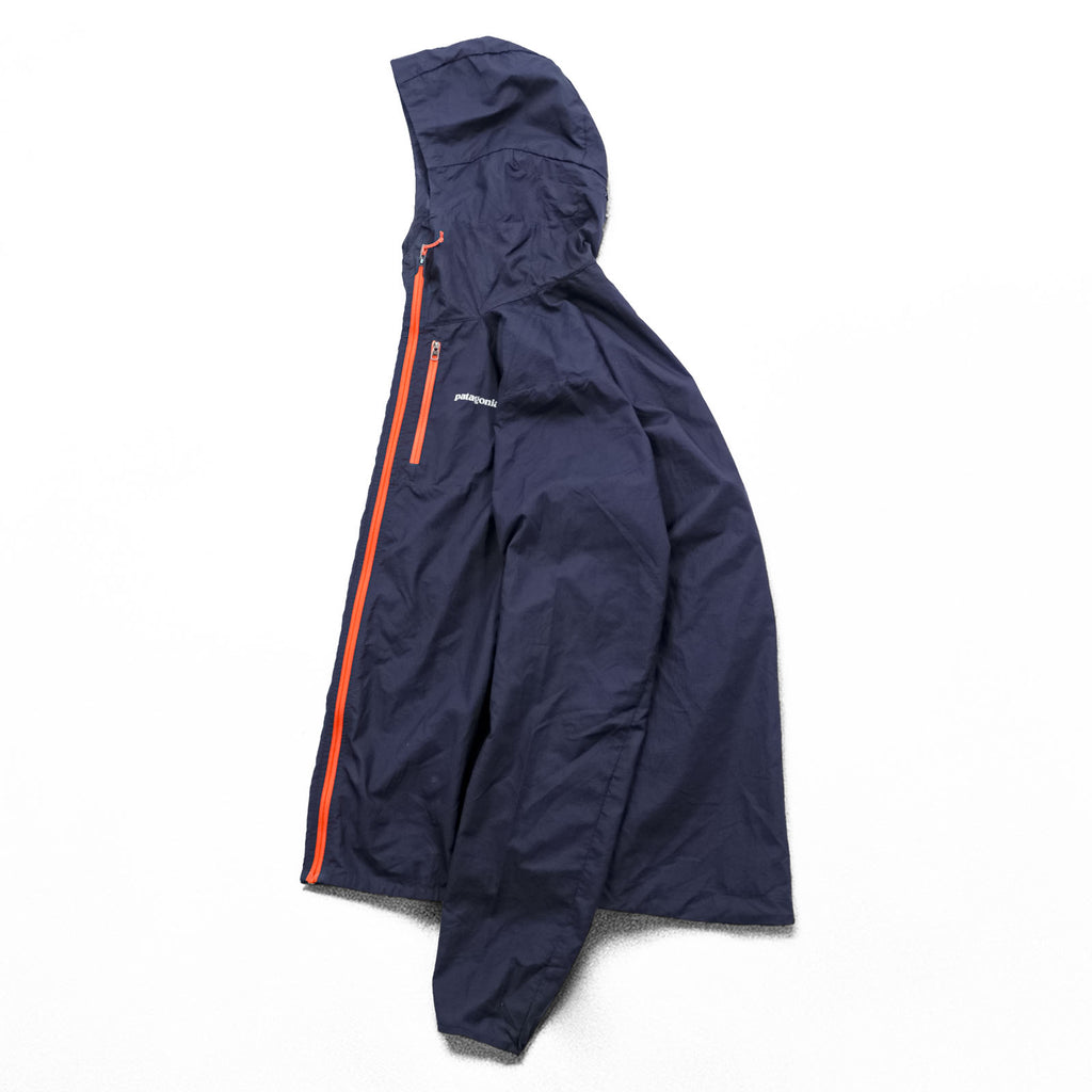 Patagonia フーディニジャケット マウンテンパーカー シェル レインジャケット S ネイビー リップストップ 24141
