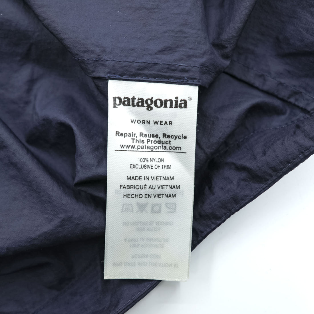 Patagonia フーディニジャケット マウンテンパーカー シェル レインジャケット S ネイビー リップストップ 24141