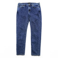 Paul Smith Slim Fit Skinny Denim Pants Jeans M Blue Stretch Leather Patch