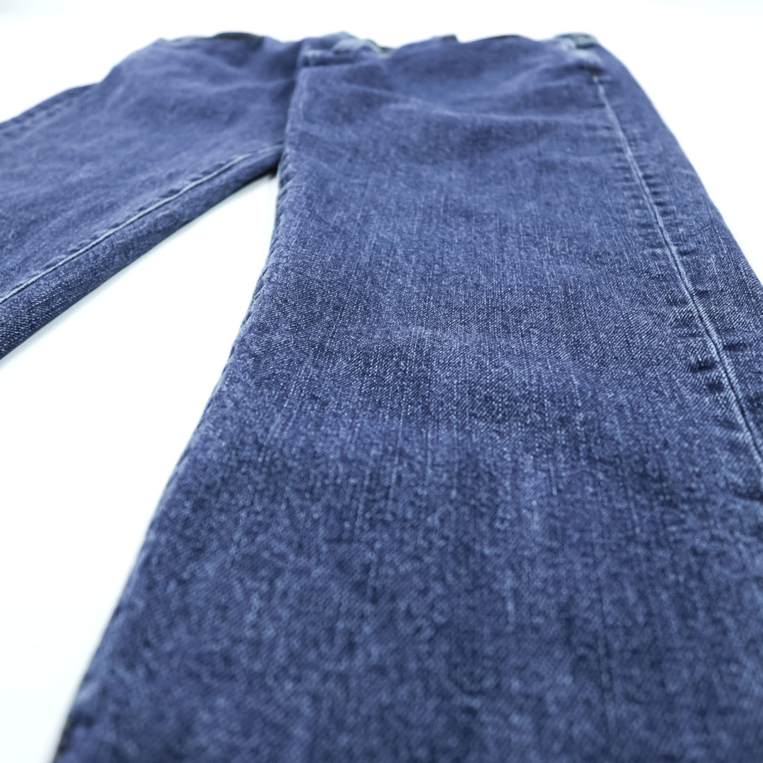 Paul Smith Slim Fit Skinny Denim Pants Jeans M Blue Stretch Leather Patch