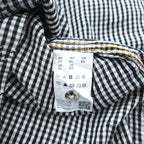 HUGO BOSS スリムフィット ワークシャツ XL ホワイト ブラック チェック 胸ポケット