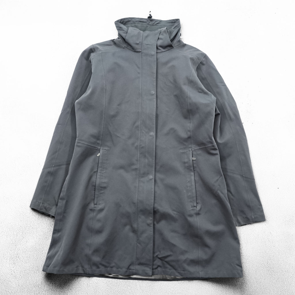 Patagonia TRES PARKA Coat, XL Gray, Stretch, Waterproof, Detachable Hoodie, 28405