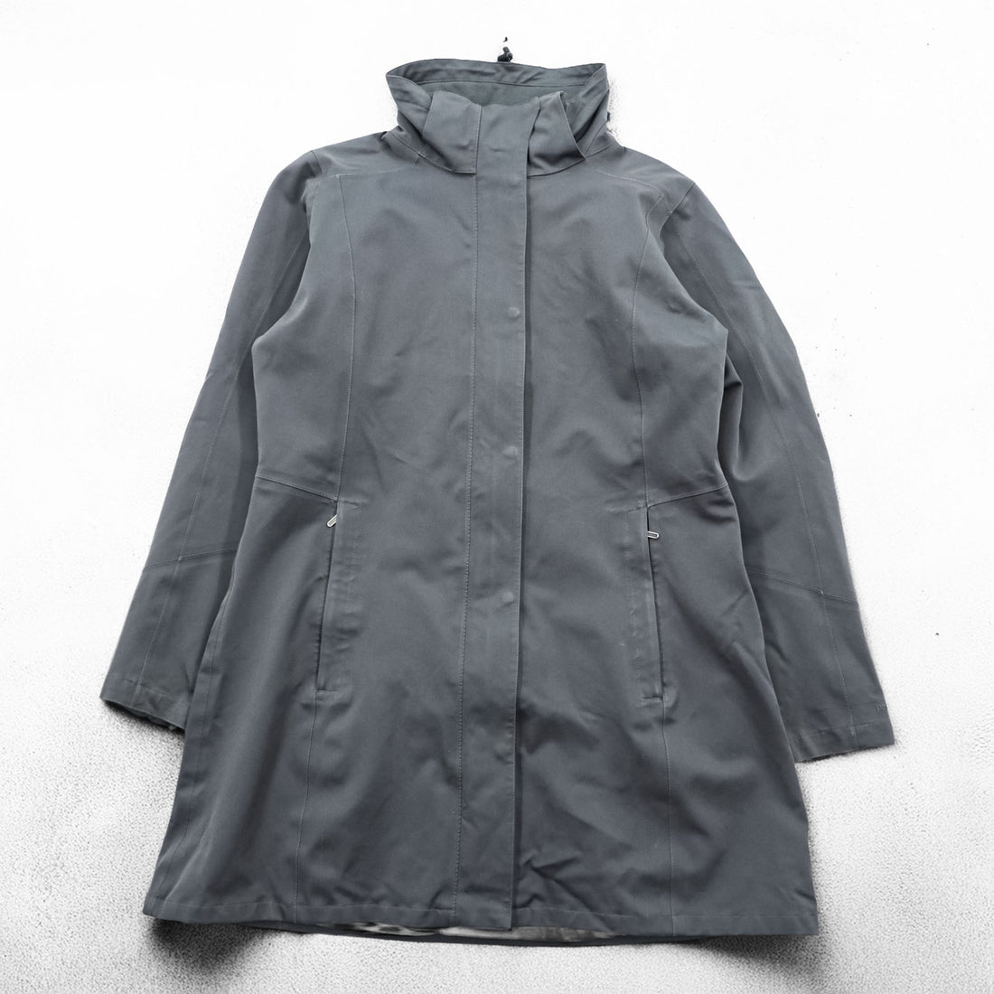 Patagonia TRES PARKA Coat, XL Gray, Stretch, Waterproof, Detachable Hoodie, 28405