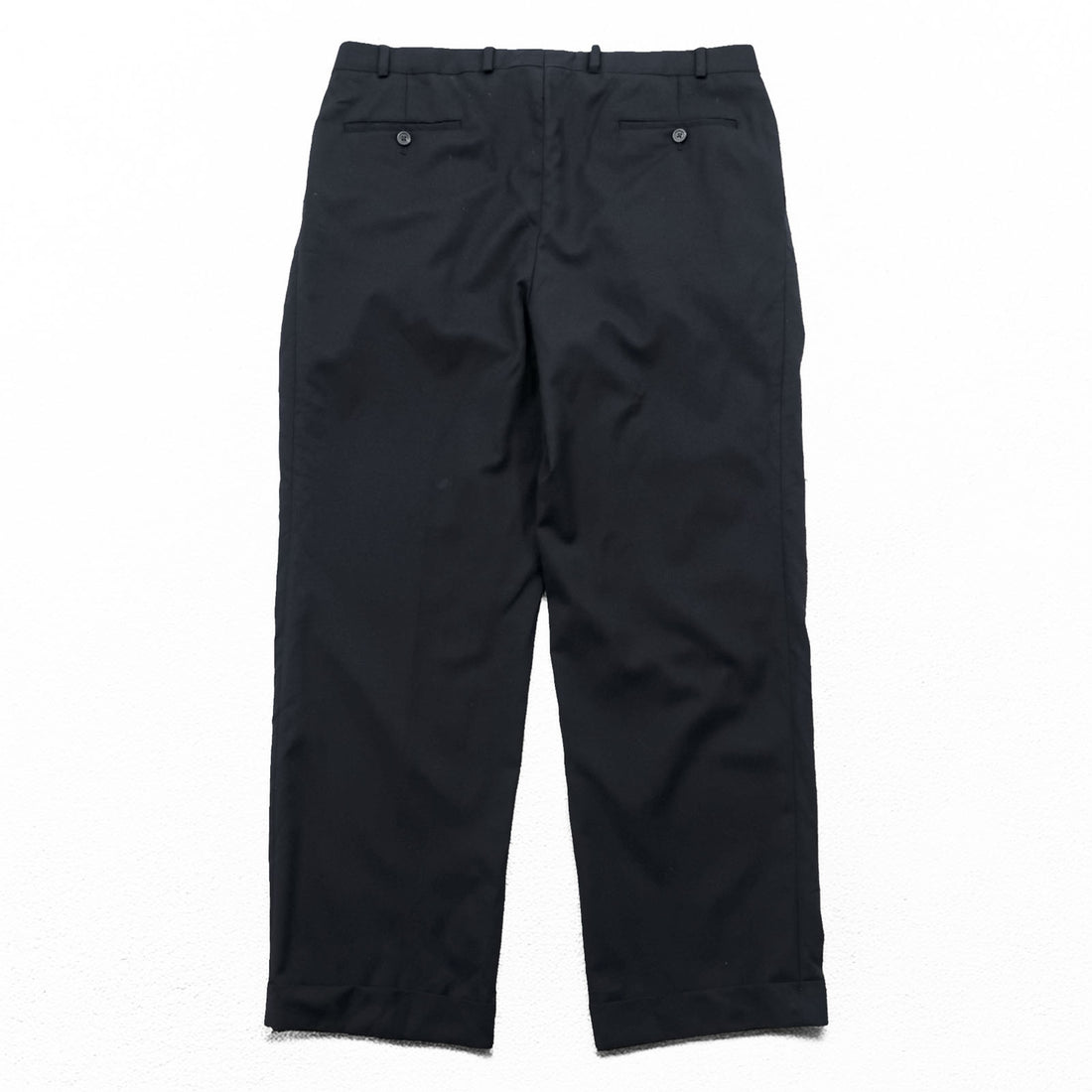 LAUREN RALPH LAUREN 90年代 2タック ワイド スラックス パンツ XL ブラック プリーツ TOTAL COMFORT