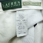 LAUREN RALPH LAUREN 90年代 2タック ワイド スラックス パンツ XL ブラック プリーツ TOTAL COMFORT