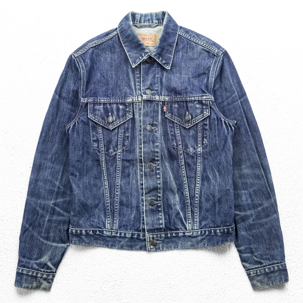 Levi's 70500-0401 ユーロリーバイス 00年代 デニム トラッカージャケット Gジャン L インディゴ フェード ハチノス クロアチア製