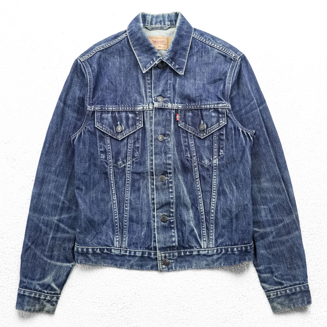 Levi's 70500-0401 ユーロリーバイス 00年代 デニム トラッカージャケット Gジャン L インディゴ フェード ハチノス クロアチア製