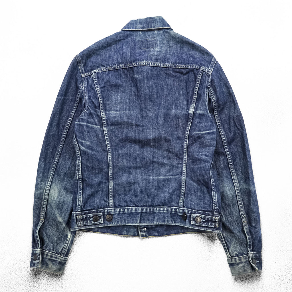Levi's 70500-0401 ユーロリーバイス 00年代 デニム トラッカージャケット Gジャン L インディゴ フェード ハチノス クロアチア製