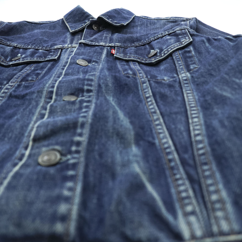 Levi's 70500-0401 ユーロリーバイス 00年代 デニム トラッカージャケット Gジャン L インディゴ フェード ハチノス クロアチア製