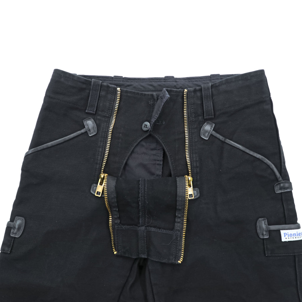 Pionier WORKWEAR Euro Work Double Knee Work Pants L Black Moleskin