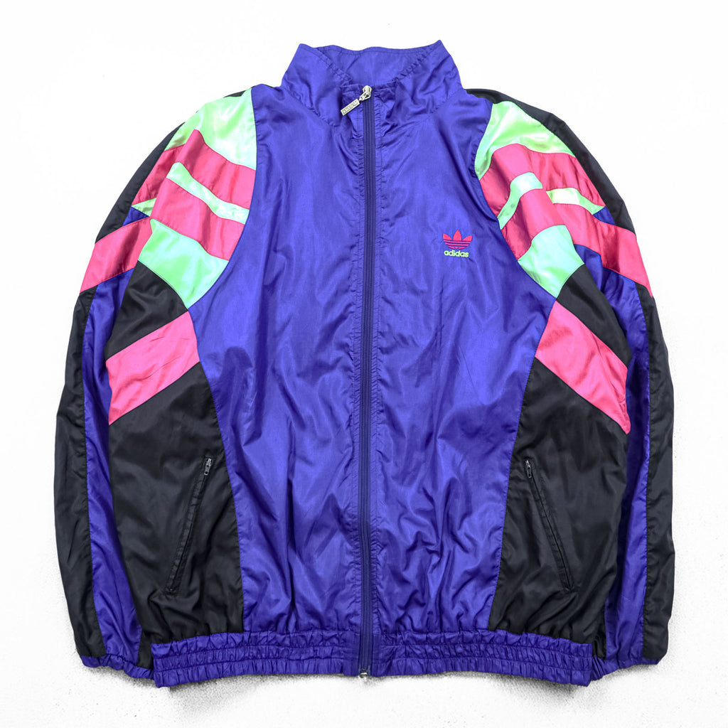 adidas 90年代 ヴィンテージ トラックジャケット セットアップ ジャージ XL 銀タグ トレフォイルロゴ