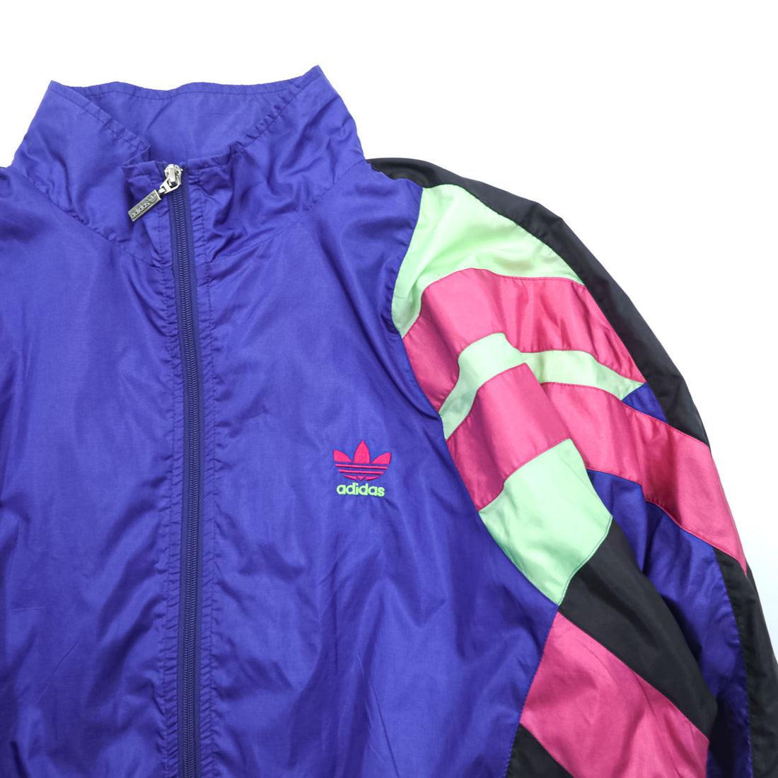 adidas 90年代 ヴィンテージ トラックジャケット セットアップ ジャージ XL 銀タグ トレフォイルロゴ