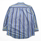 DOCKERS ( Levi's ) 90年代 ボタンダウン デニムシャツ L ブルー ストライプ 胸ポケット