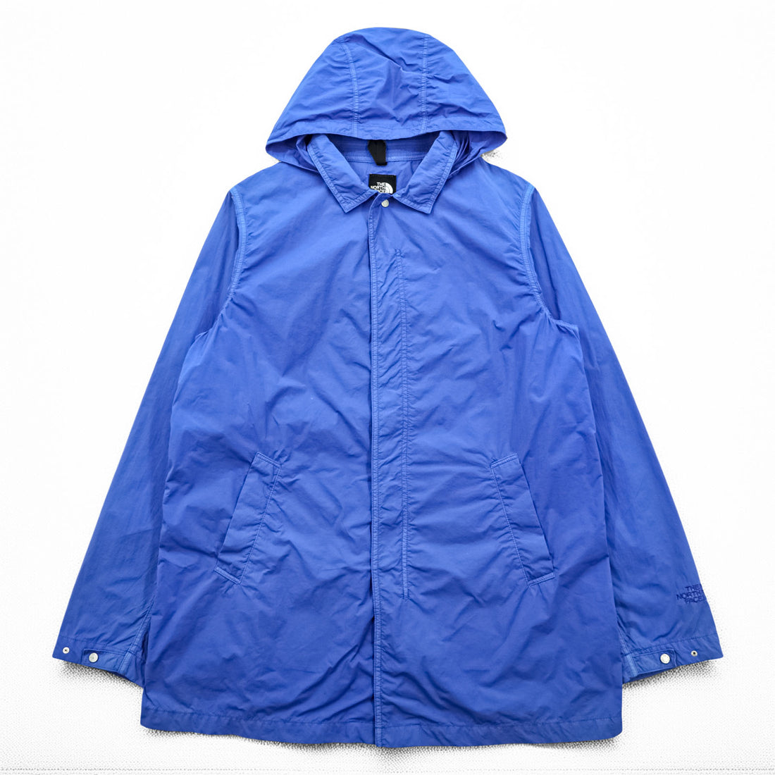 THE NORTH FACE Trekker Light Coat フーデッド コート レインジャケット L ブルー 防水 フード着脱 NP21417