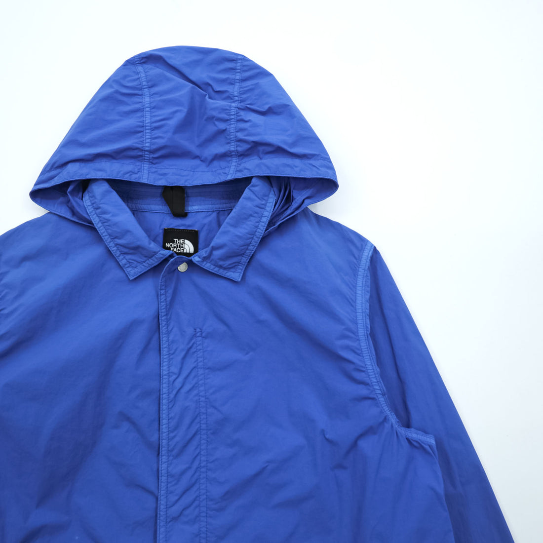 THE NORTH FACE Trekker Light Coat フーデッド コート レインジャケット L ブルー 防水 フード着脱 NP21417