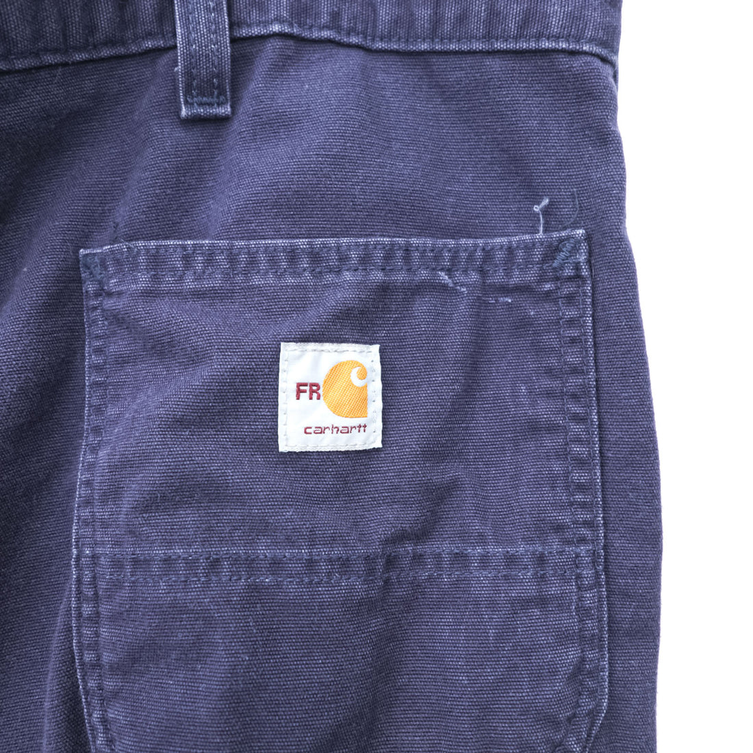 carhartt ダック地 カーゴパンツ ワークパンツ XL ネイビー コットン Flame Resistant 難燃 FRB240-DNY