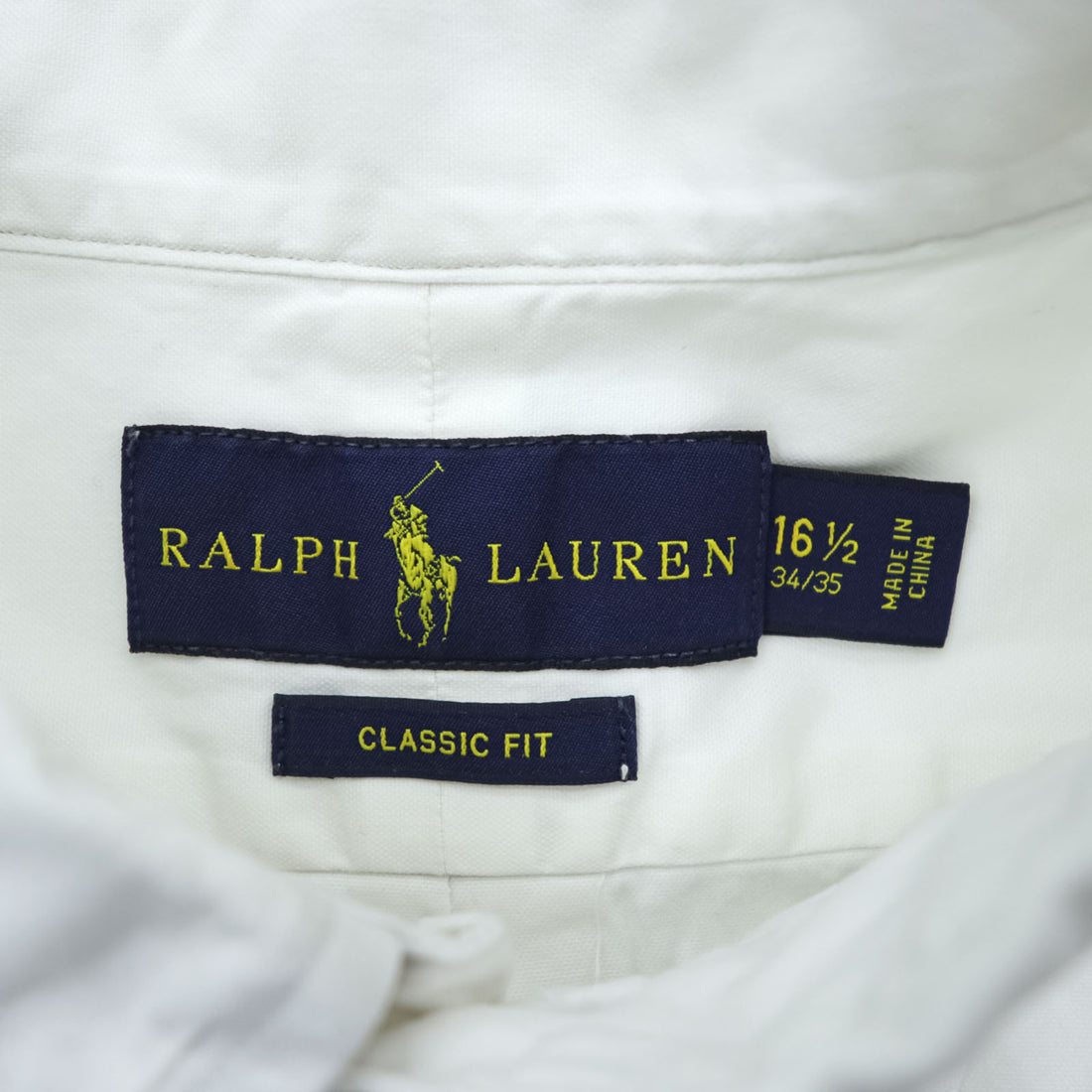 Ralph Lauren CLASSIC FIT オックスフォード ボタンダウンシャツ L ホワイト スモールポニー 刺繍 ロゴ刺繍