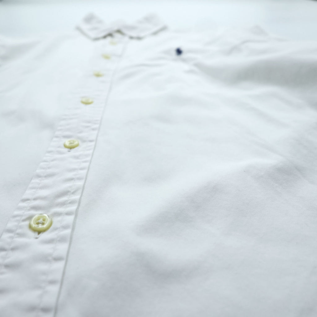 Ralph Lauren CLASSIC FIT オックスフォード ボタンダウンシャツ L ホワイト スモールポニー 刺繍 ロゴ刺繍