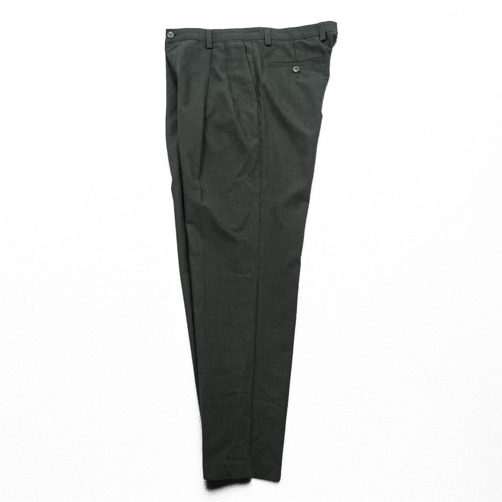 DOCKERS ( Levi's ) 00年代 CLASSIC FIT 2タック ワイド スラックス パンツ L グレー プリーツ KHAKIS