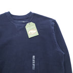 IVY CREW 前V ブランク スウェット トレーナー L ネイビー コットンニット 未使用品