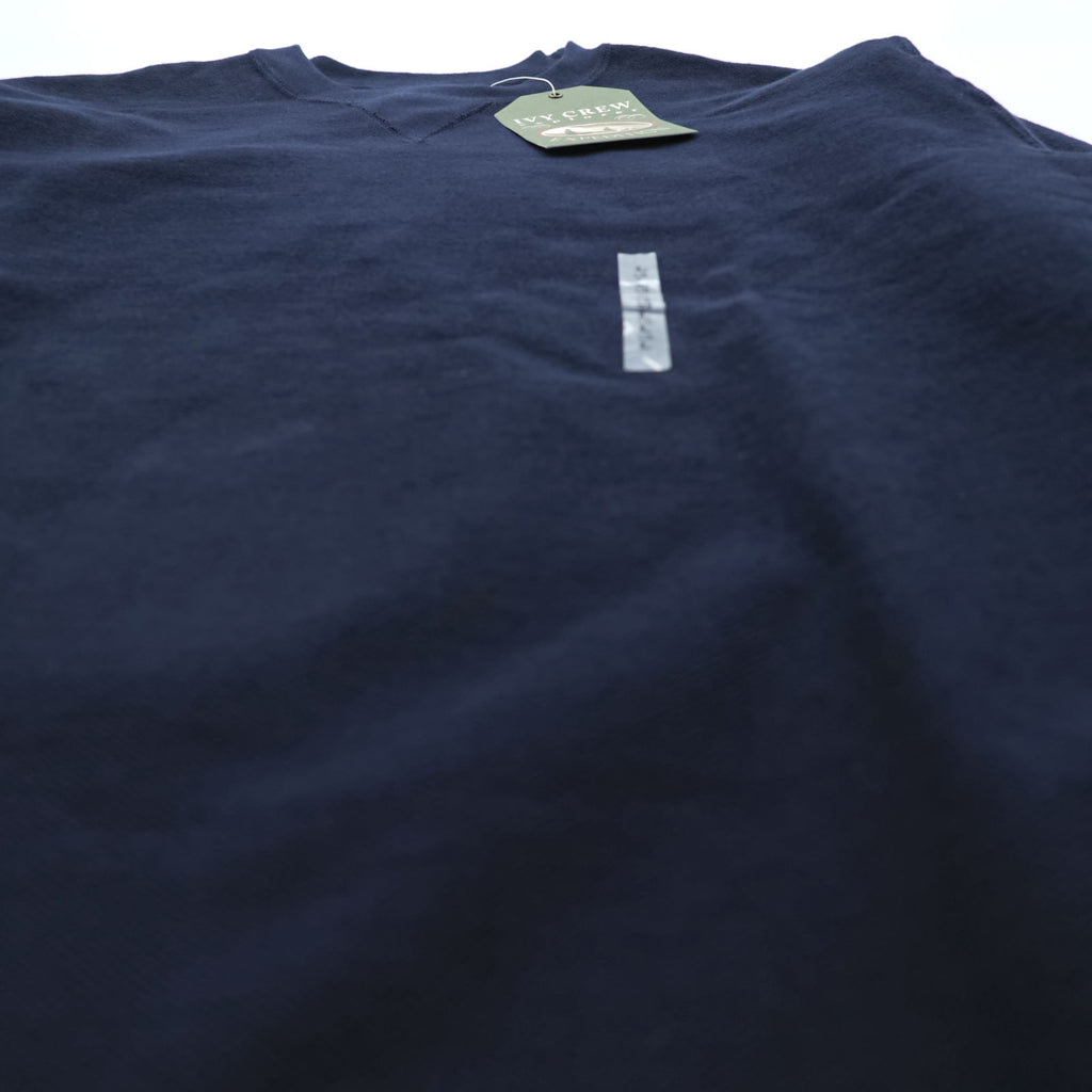 IVY CREW 前V ブランク スウェット トレーナー L ネイビー コットンニット 未使用品