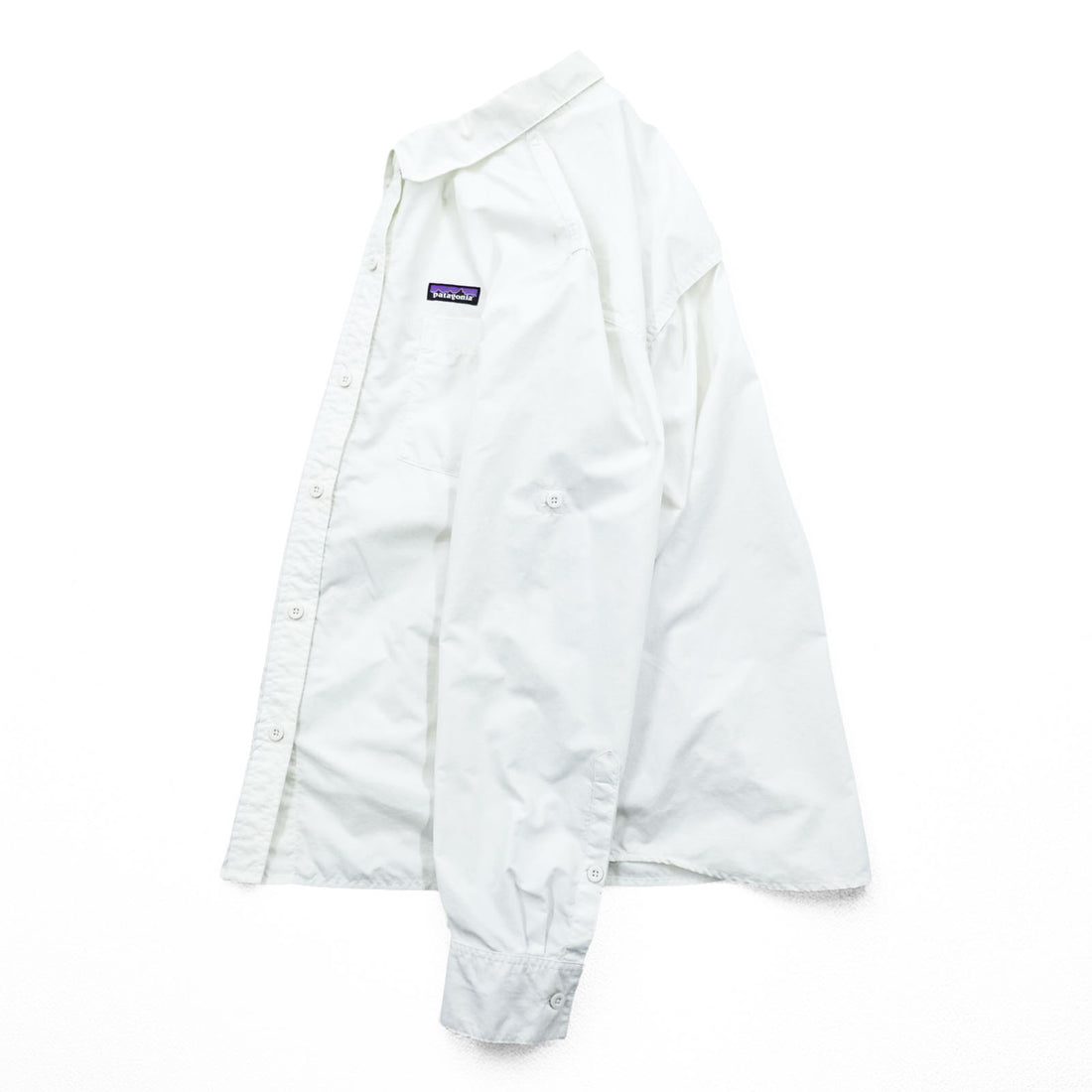 Patagonia アンカーベイ シャツ S ホワイト 胸ポケット コットン 54205