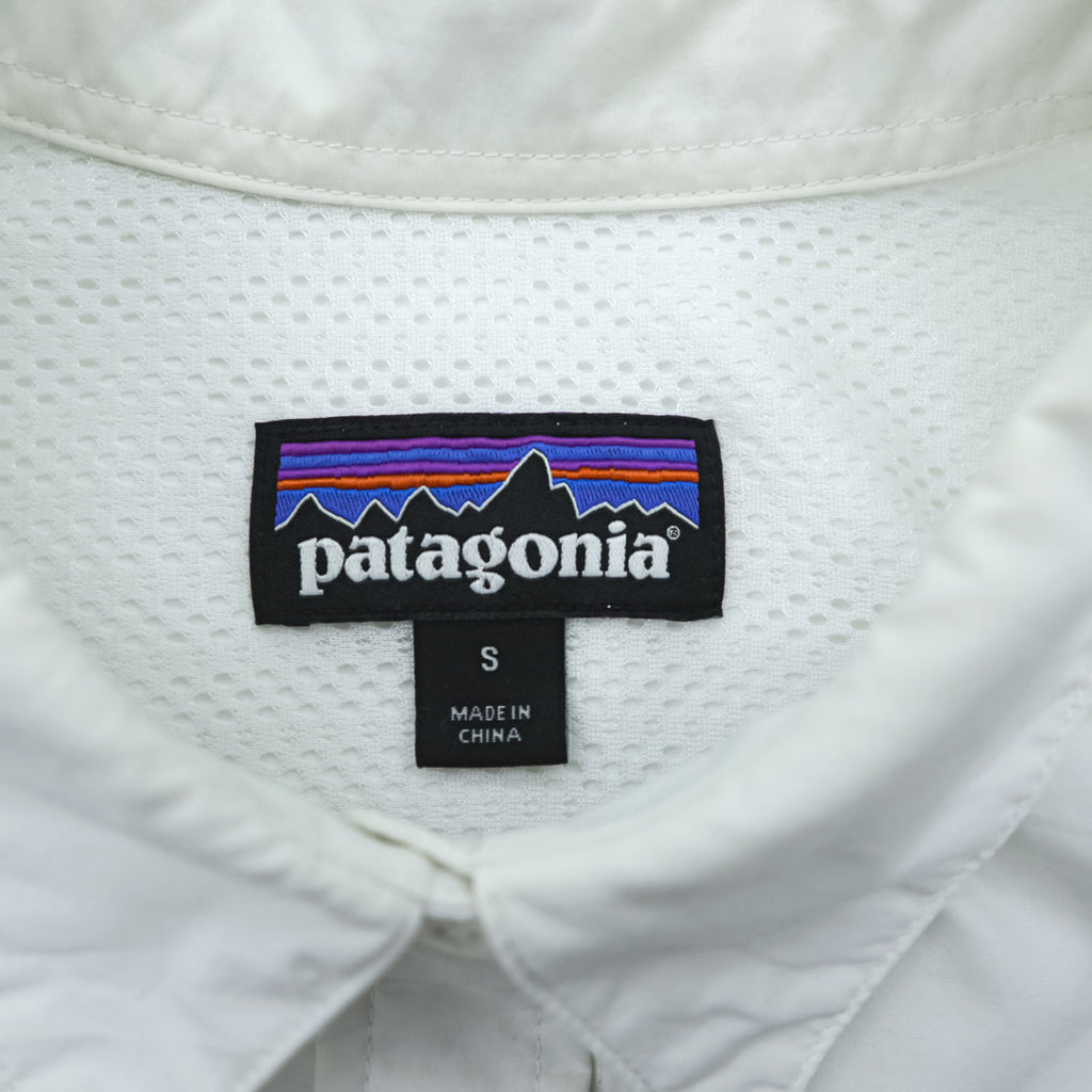 Patagonia アンカーベイ シャツ S ホワイト 胸ポケット コットン 54205