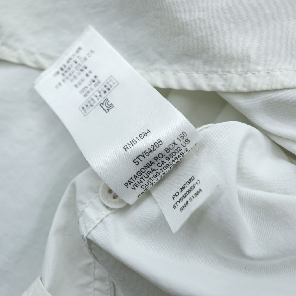 Patagonia アンカーベイ シャツ S ホワイト 胸ポケット コットン 54205