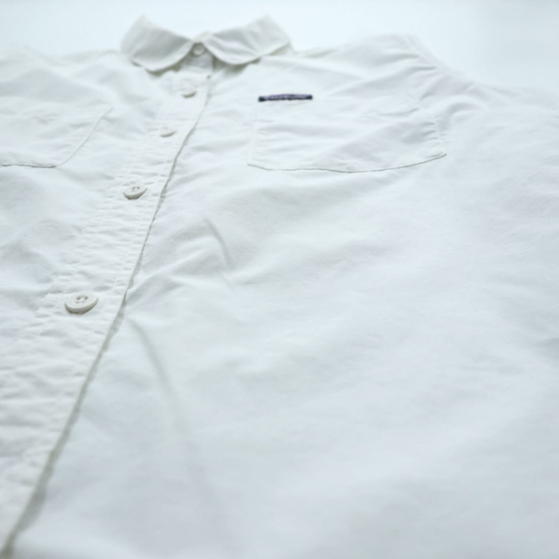 Patagonia アンカーベイ シャツ S ホワイト 胸ポケット コットン 54205