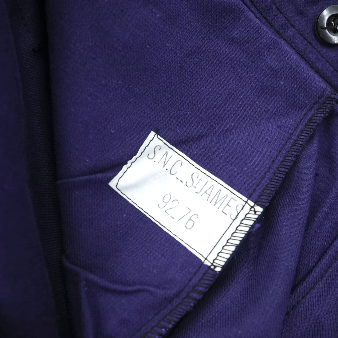 SAINT JAMES 60年代 ユーロヴィンテージ ワークパンツ L ネイビー S.N.C St JAMES サスペンダーボタン フレンチワーク
