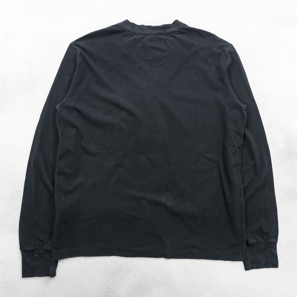 Polo Ralph Lauren 90年代 鹿の子 ニット カーディガン 2XL ブラック スモールポニー刺繍