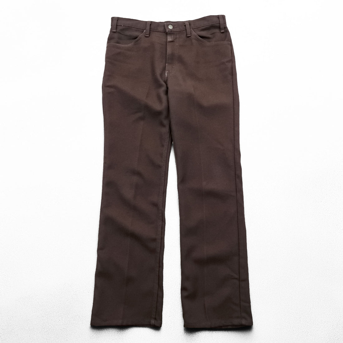 Levi's 90年代 USA製 スタプレ STA-PREST ブーツカット スラックス パンツ L ブラウン SCOVILLジップ 黒タブ 10517 6128