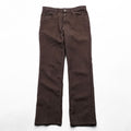 Levi's 90年代 USA製 スタプレ STA-PREST ブーツカット スラックス パンツ L ブラウン SCOVILLジップ 黒タブ 10517 6128