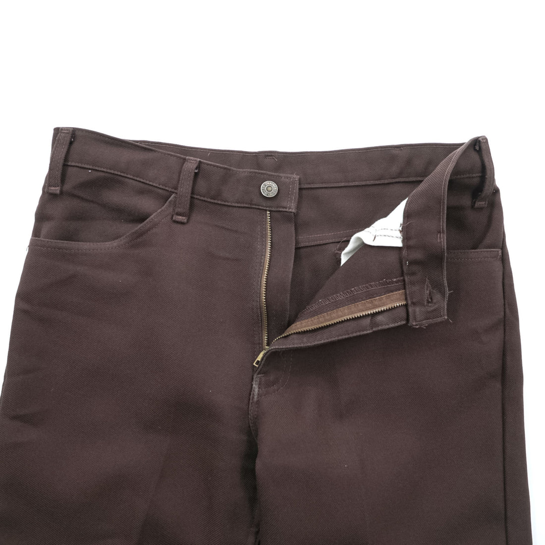 Levi's 90年代 USA製 スタプレ STA-PREST ブーツカット スラックス パンツ L ブラウン SCOVILLジップ 黒タブ 10517 6128