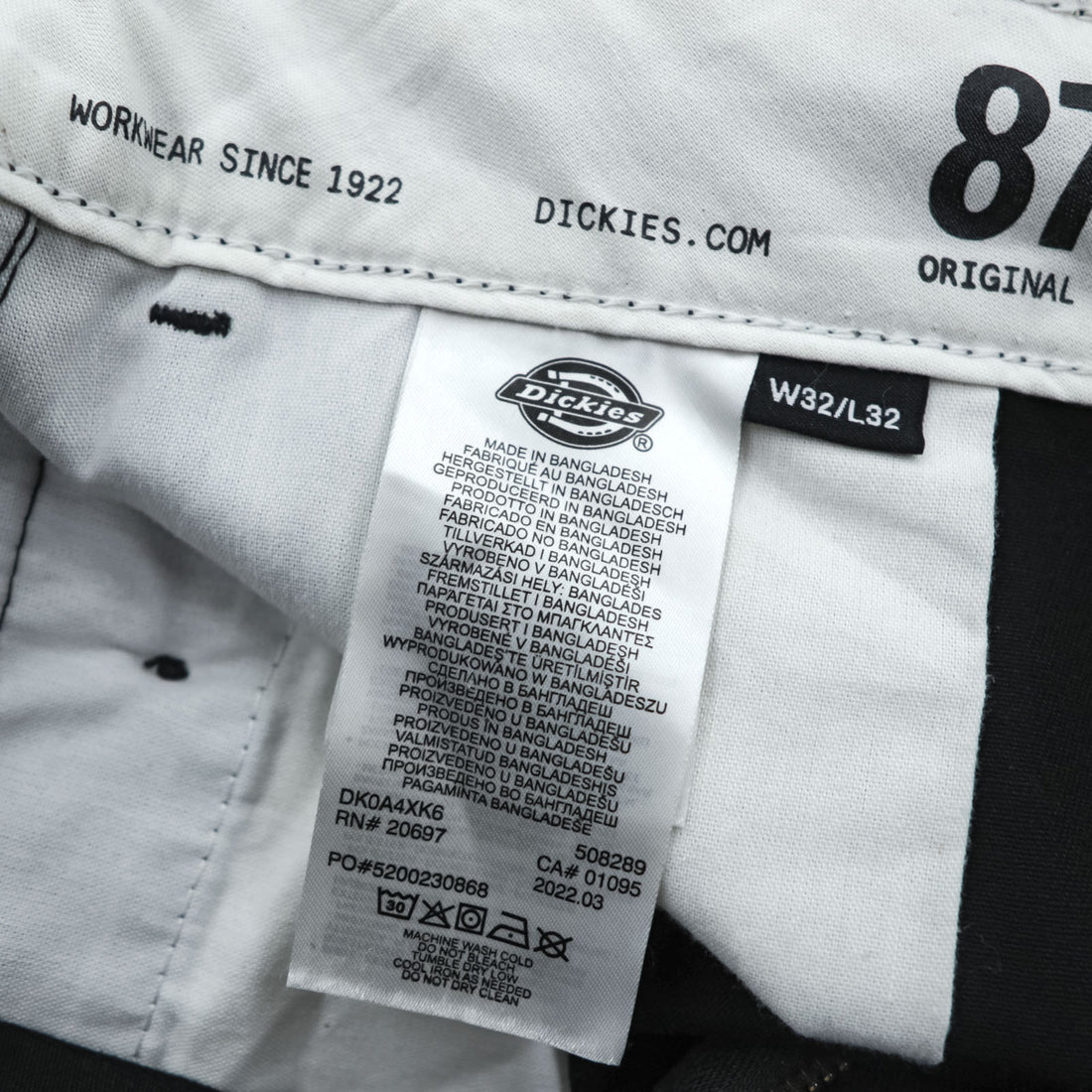 Dickies 874 Original Fit Chino Work Pants M Black ICONS