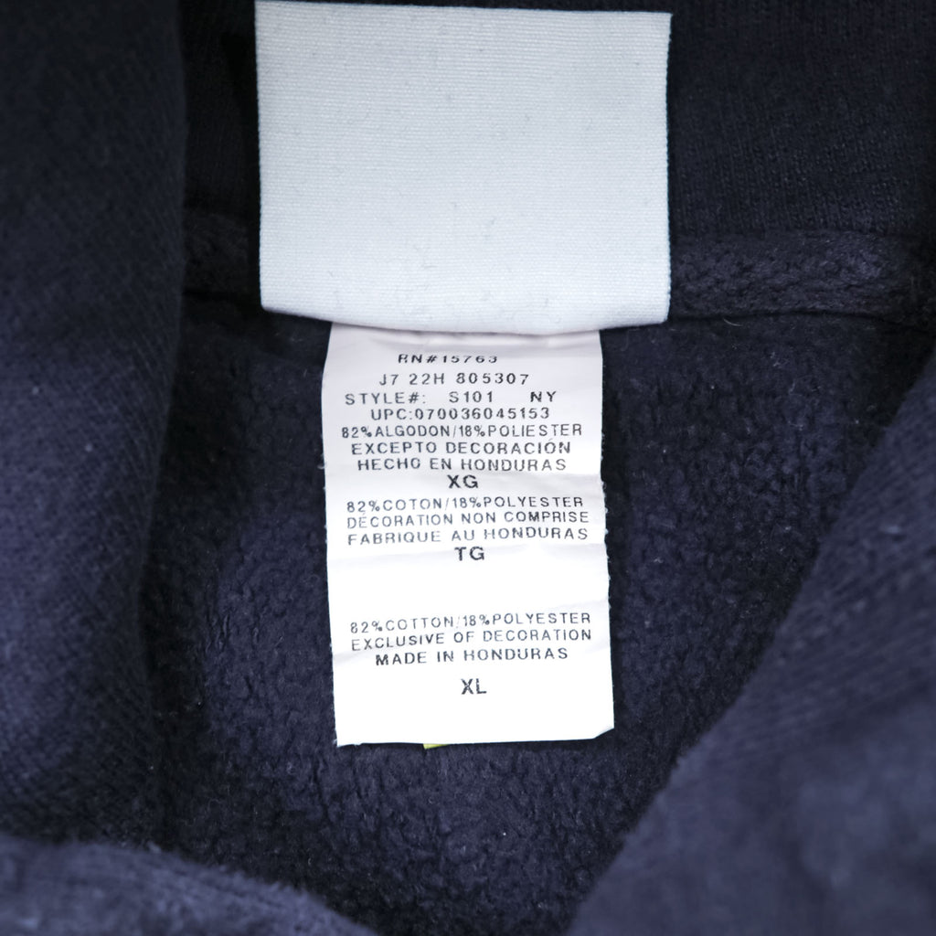 Champion リバースウィーブ REVERSE WEAVE 青単タグ 復刻 プルオーバー パーカー XL ネイビー カンガルーポケット WEST SOCCER