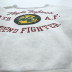 BUZZ RICKSON'S 前V スウェット トレーナー M グレー U.S.AIR FORCE 422nd Night Fighter 日本製