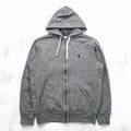 Polo Ralph Lauren Reverse Weave Zip Hoodie S Gray Cotton Small Pony Embroidered Logo