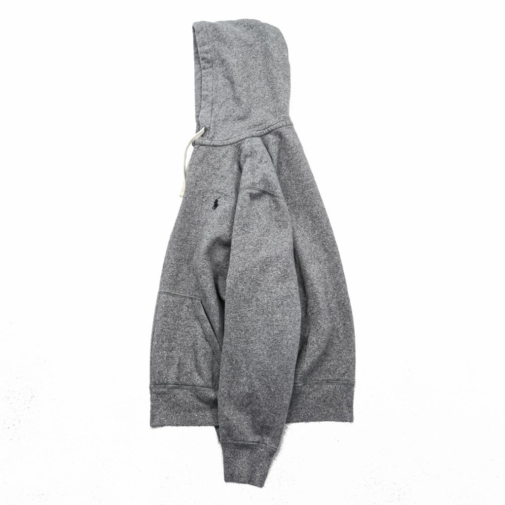 Polo Ralph Lauren Reverse Weave Zip Hoodie S Gray Cotton Small Pony Embroidered Logo