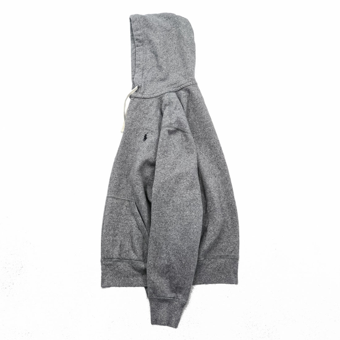 Polo Ralph Lauren Reverse Weave Zip Hoodie S Gray Cotton Small Pony Embroidered Logo