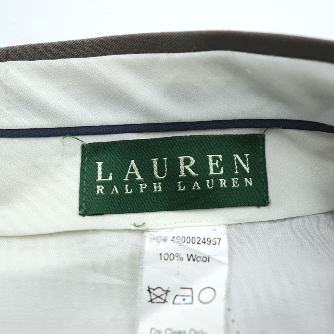 LAUREN RALPH LAUREN 90年代 2タック スラックス パンツ L ベージュ プリーツ ダブルカフス