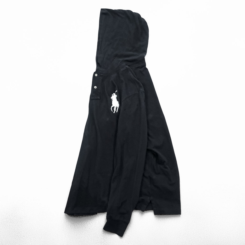 Polo Ralph Lauren Big Pony Piqué Hoodie M Black