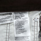 Levi's 505 ビッグE ストレート コーデュロイパンツ L ボルドー ストレッチ レザーパッチ PREMIUM 00505-2398