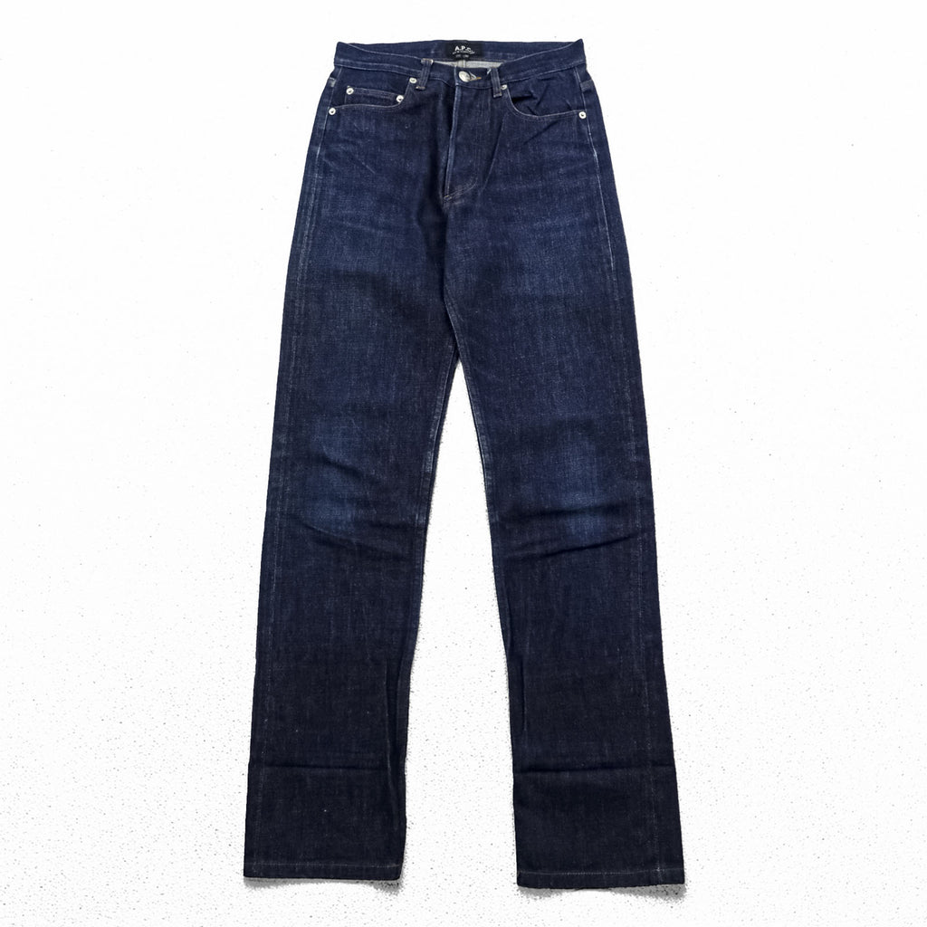 A.P.C. Made in Japan Selvedge Denim Jeans 28 LONG Indigo Blue Dark Blue