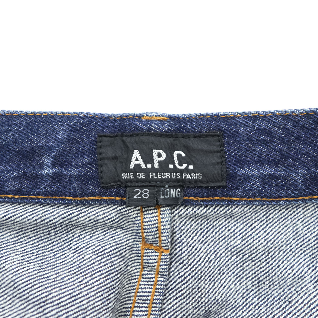 A.P.C. Made in Japan Selvedge Denim Jeans 28 LONG Indigo Blue Dark Blue