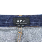 A.P.C. Made in Japan Selvedge Denim Jeans 28 LONG Indigo Blue Dark Blue